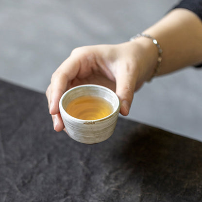 Tasse à thé céramique 50ml Noire Obsidienne
