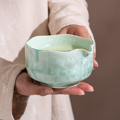 Set Matcha 550ml Bowl Verre Scoop Holder Complet