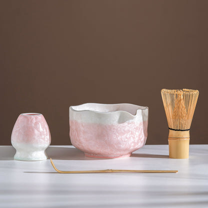 Set Matcha 550ml Minimaliste Verre Fouet Premium