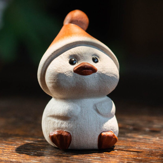 Mascotte de Thé Cochon en Céramique