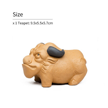 Mascotte de Thé Bouddha Bambou en Argile