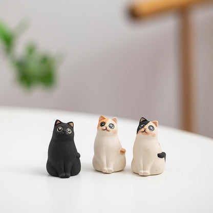 Mascottes de thé chat innocent