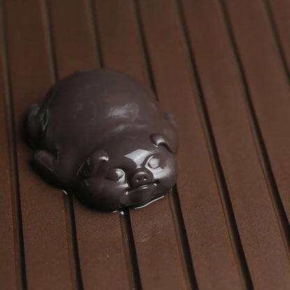 Mascottes de thé cochon en argile