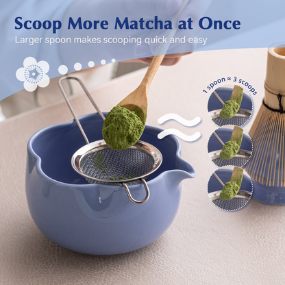 Set Matcha 500ml Pétale Bol Évasé Design Japonais