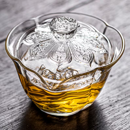 Gaiwan 150ml verre décoré