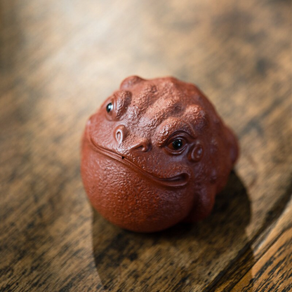 Mascotte de Thé Paon Royal en Argile