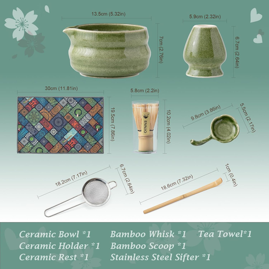Set Matcha 500ml Sakura Fleurs Cerisier Rose
