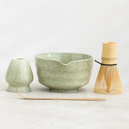 Set Matcha 500ml Nature Glaçure Vert Mousse
