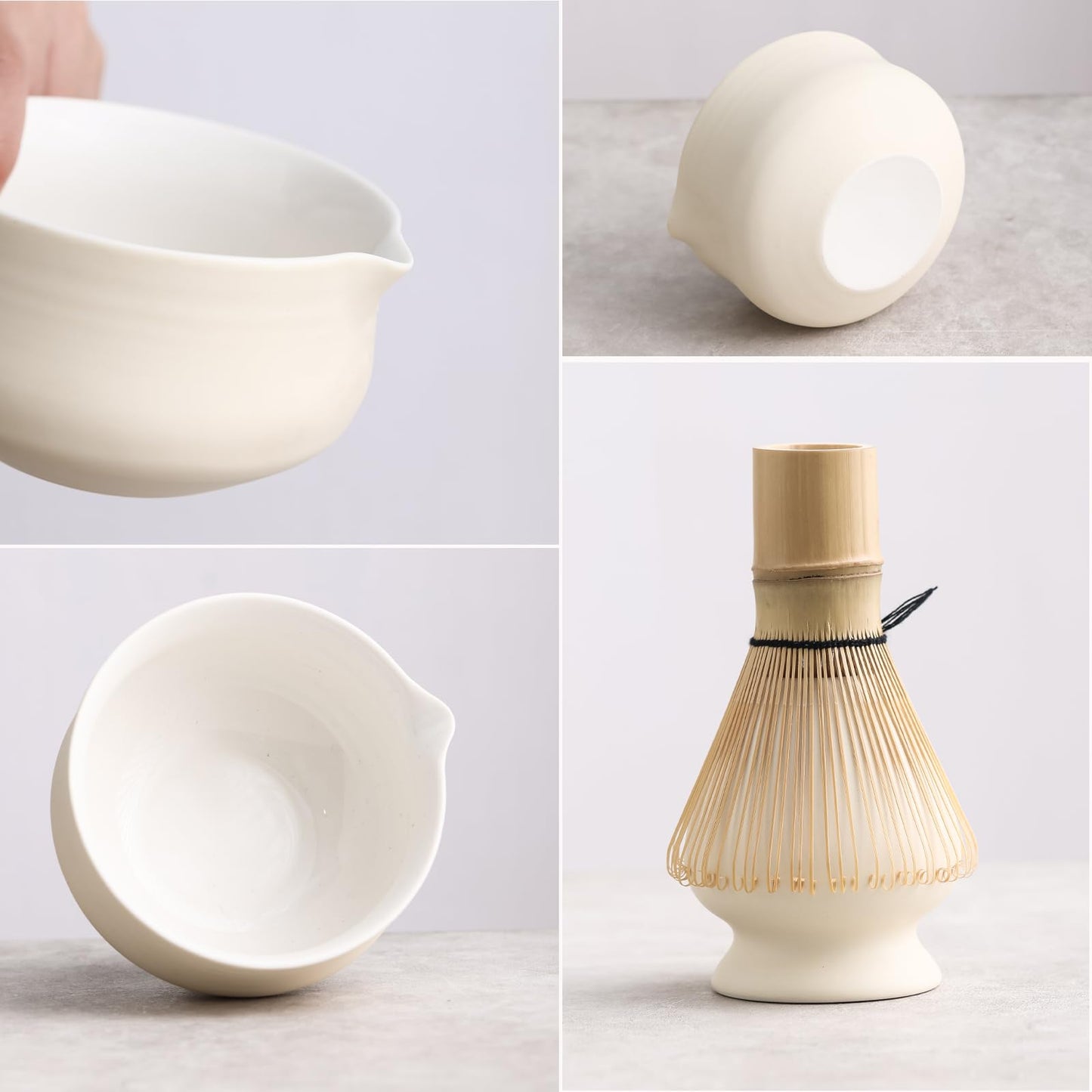 Set Matcha 500ml Bol Glaçure Dégradé Vert