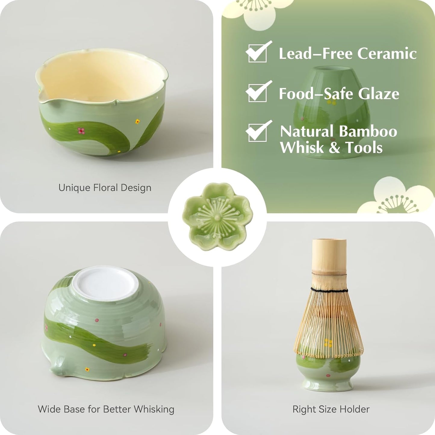 Set Matcha 600ml Grand Bol Céramique Artisan Zen