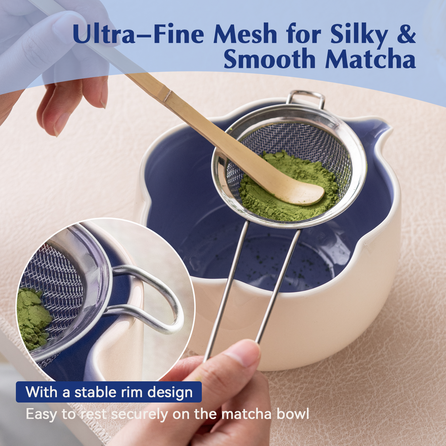 Set Matcha 500ml Pétale Contour Fin Sculpté Bowl