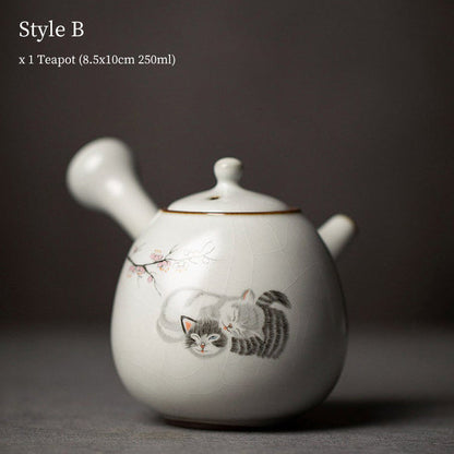 Théières en céramique Kyusu 250ml