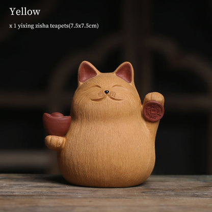 Mascottes de thé chat zen