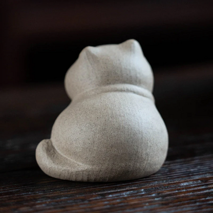 Mascotte de Thé Rhinocéros en Céramique