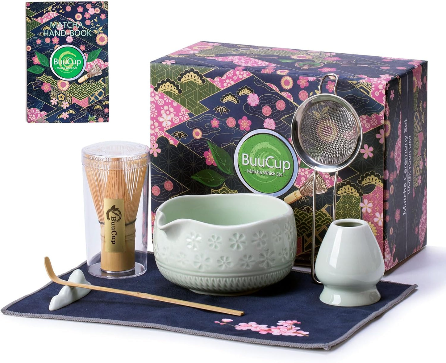 Set Matcha Sakura Menthe Vague Fleur Cerisier
