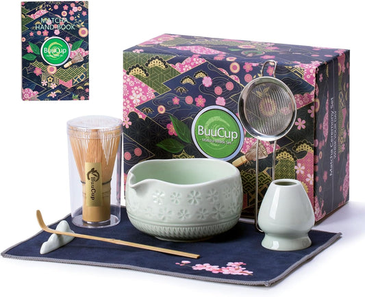Set Matcha Sakura Menthe Vague Fleur Cerisier