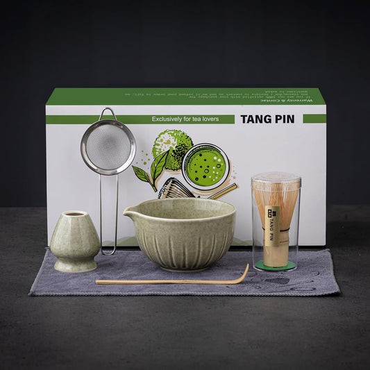 Set de Matcha 10 pièces 450ml fleurs épanouies