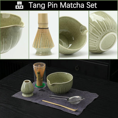 Set de Matcha 10 pièces 450ml fleurs épanouies