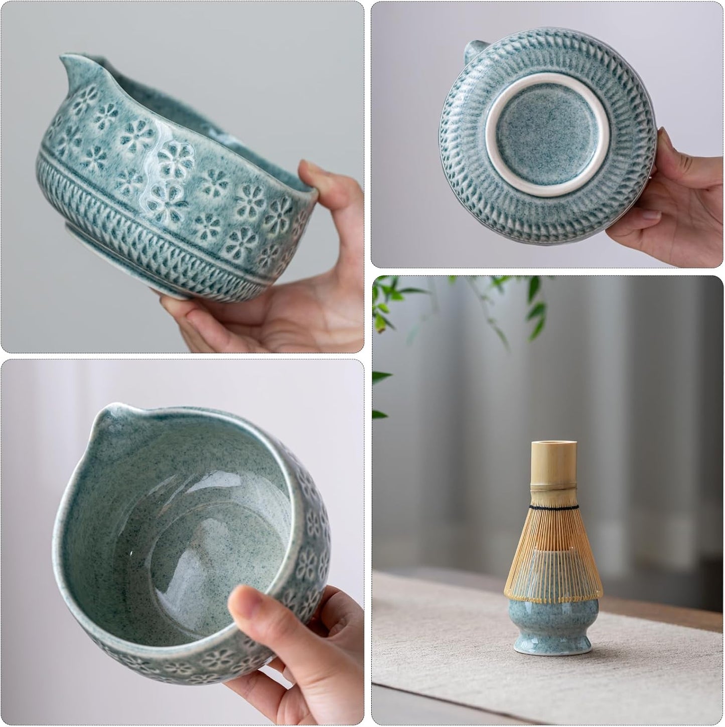 Set de Matcha cristaline bleu