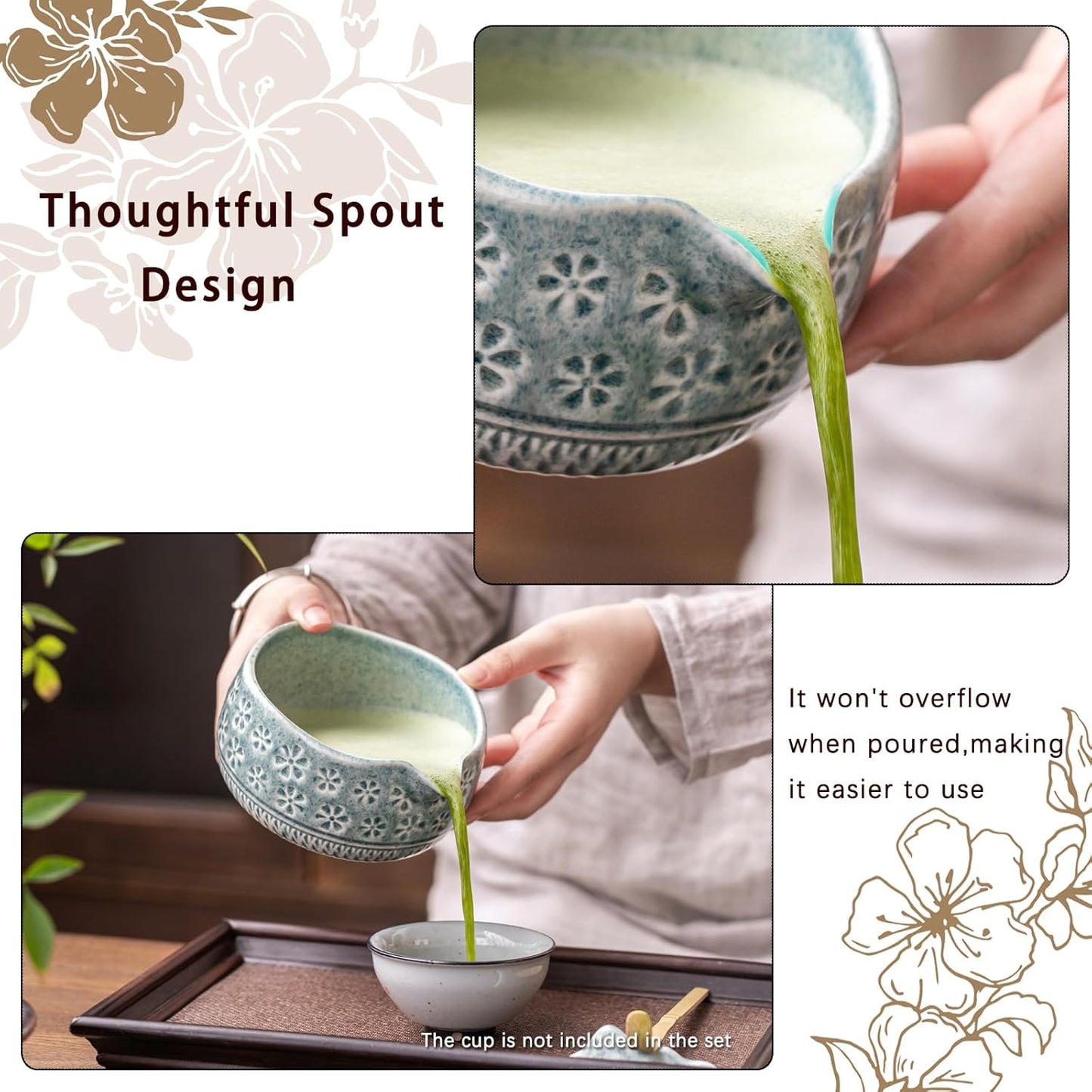 Set de Matcha cristaline bleu