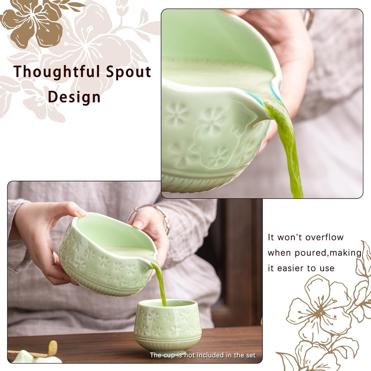 Set de Matcha sakura vert