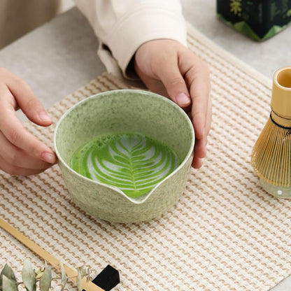 Set Matcha 500ml Nature Glaçure Vert Mousse