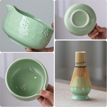 Set de Matcha sakura vert