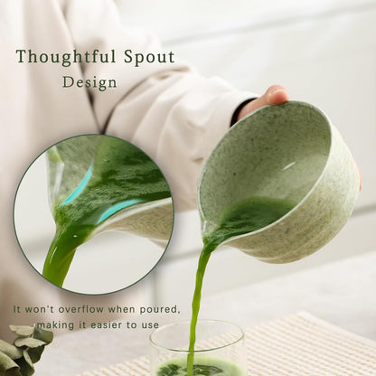 Set Matcha 500ml Nature Glaçure Vert Mousse