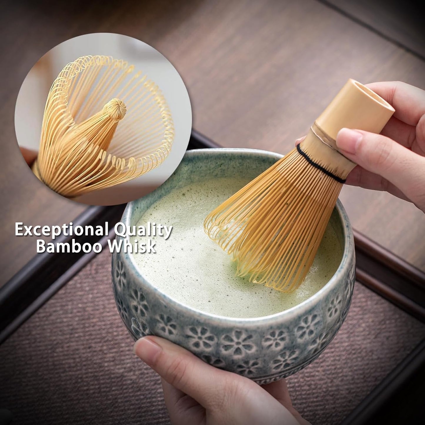 Set de Matcha cristaline bleu
