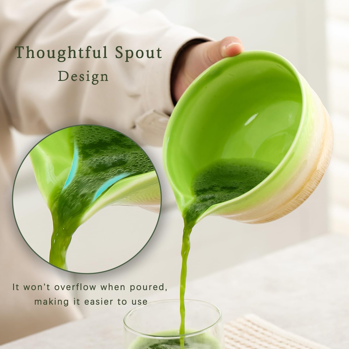 Set Matcha 500ml Cérémonie Jade Vert Naturel
