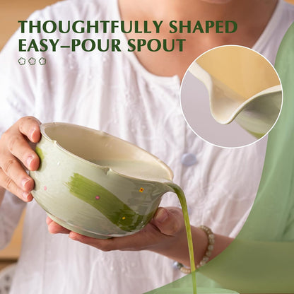 Set Matcha 600ml Grand Bol Céramique Artisan Zen
