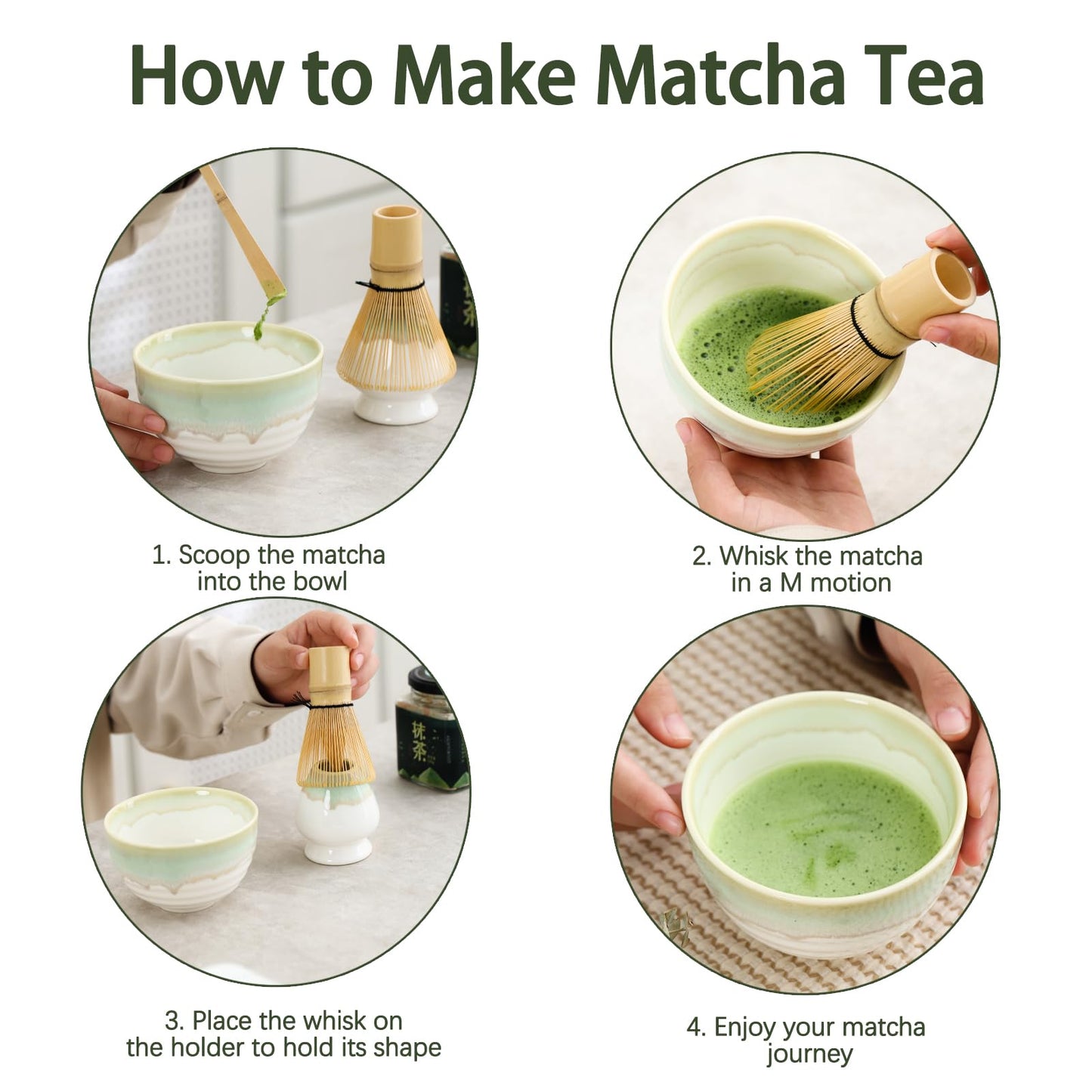 Set de matcha 300ml glaçure fluide