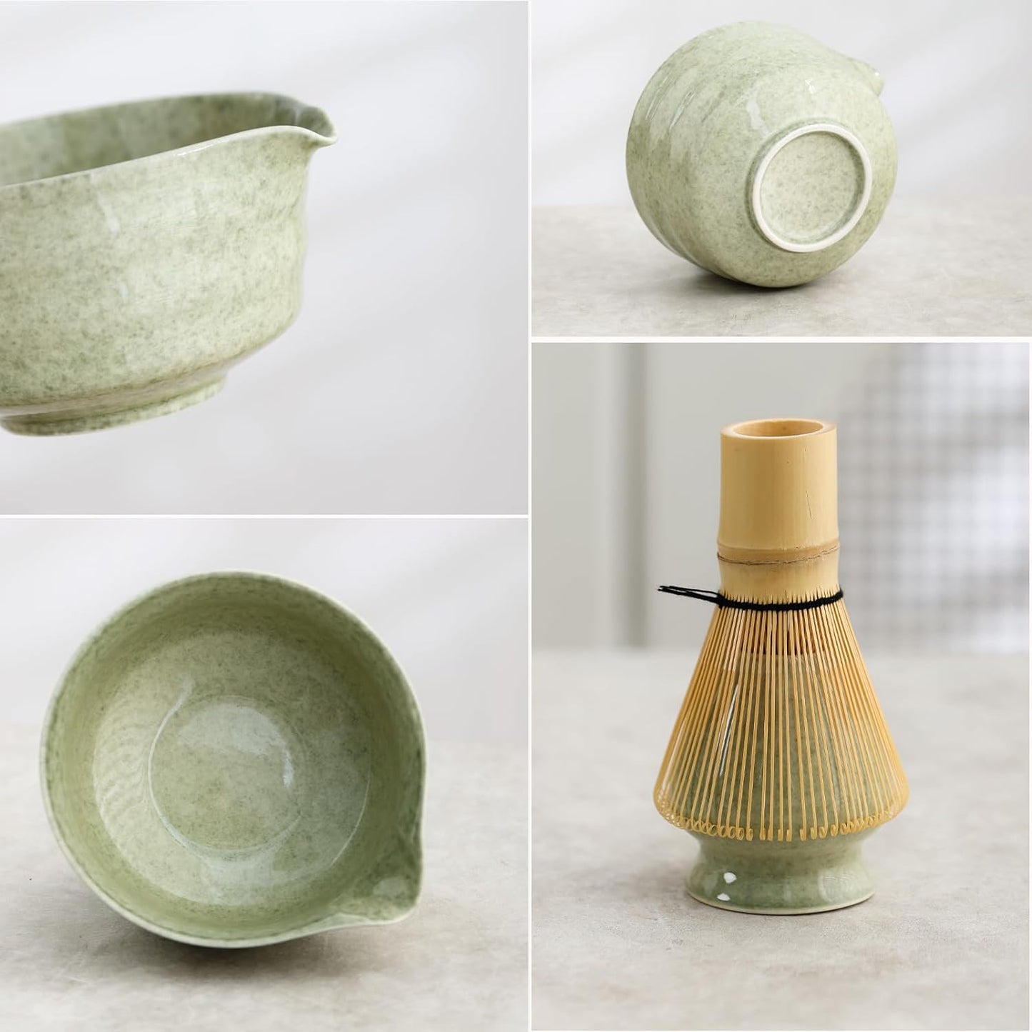 Set Matcha 500ml Nature Glaçure Vert Mousse