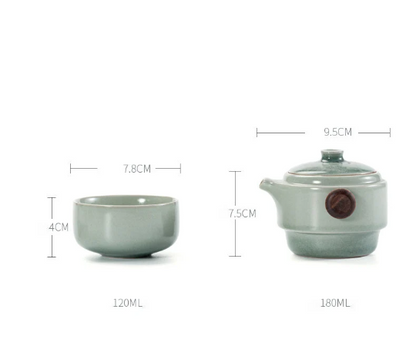 service à thé de voyage 180ml Céramique Embersceramic