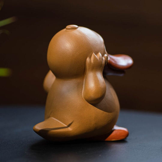 Mascotte de Thé Chèvre en Céramique