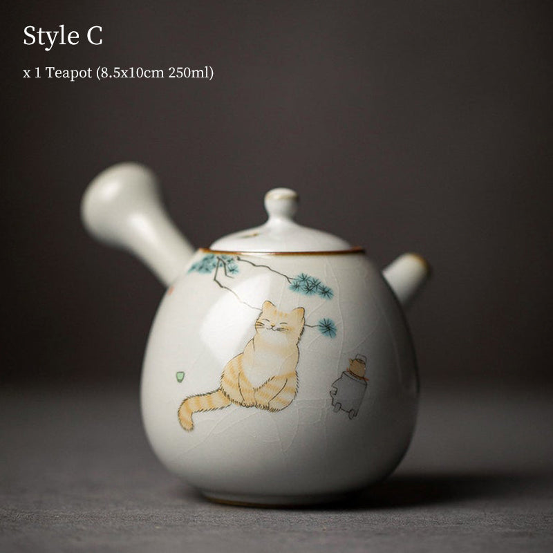 Théières en céramique Kyusu 250ml