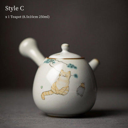 Théières en céramique Kyusu 250ml