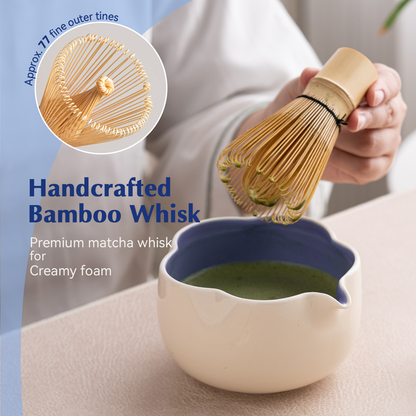 Set Matcha 500ml Pétale Contour Fin Sculpté Bowl