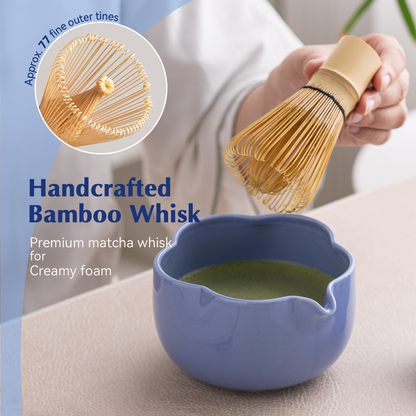 Set Matcha 500ml Pétale Bol Évasé Design Japonais