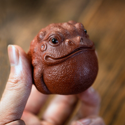 Mascotte de Thé Paon Royal en Argile