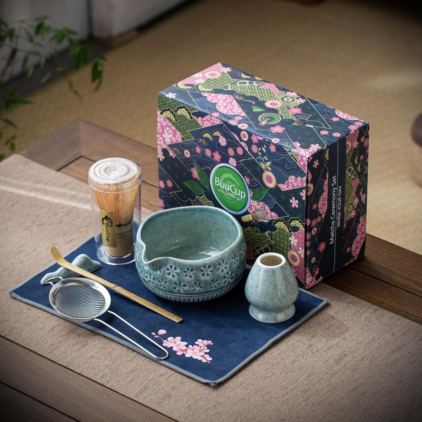 Set de Matcha cristaline bleu