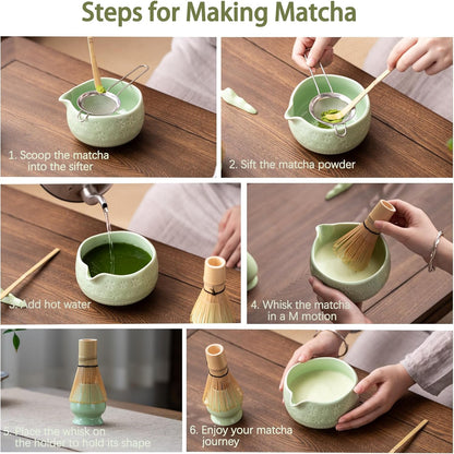 Set de Matcha sakura vert