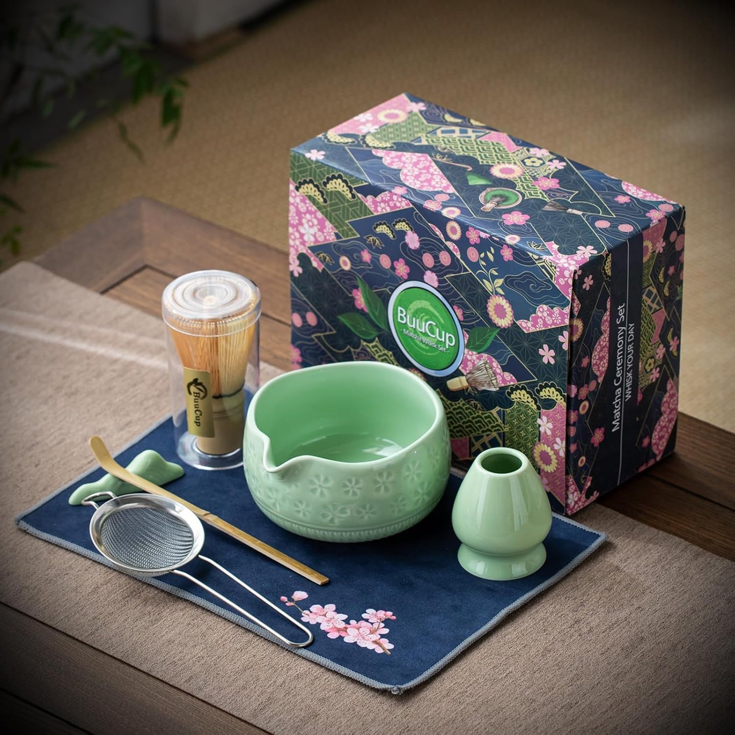 Set de Matcha sakura vert