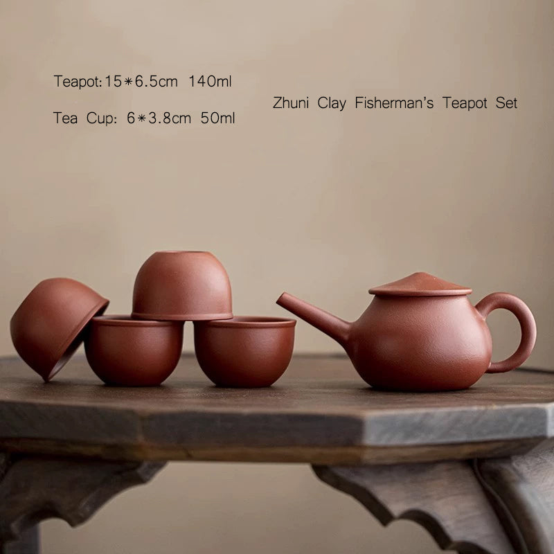 service à thé en argile 140ml