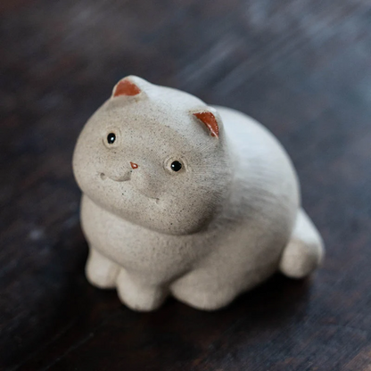 Mascotte de Thé Rhinocéros en Céramique