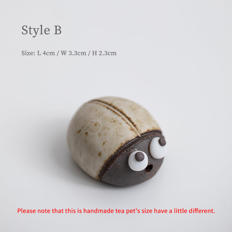 Mascottes de thé coccinelle marron