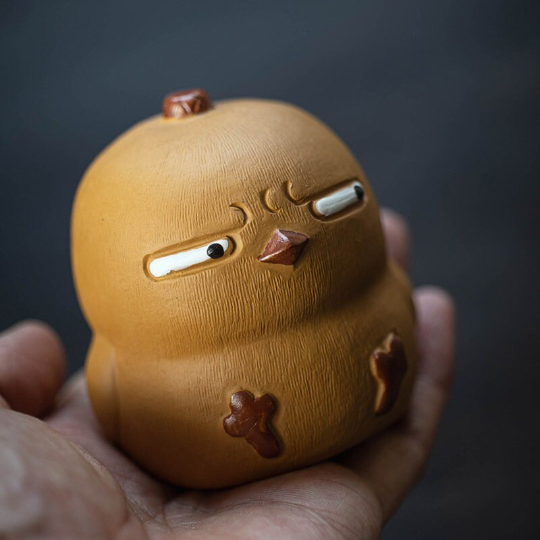 Mascotte de Thé Grue Longue Vie en Zisha