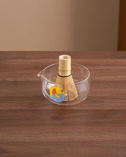Set Matcha 550ml Glaçure Éclaboussure Texturé Art