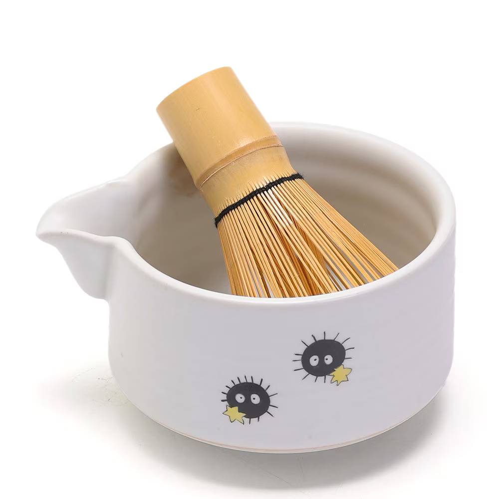 Set Matcha 450ml Bol Floral Glaçure Dégradé