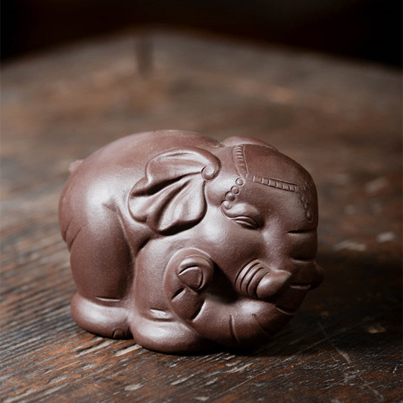 Mascottes de thé elephan historique en argile